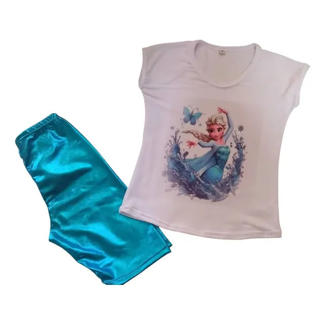 Conjunto De Niña Biker Y Franela