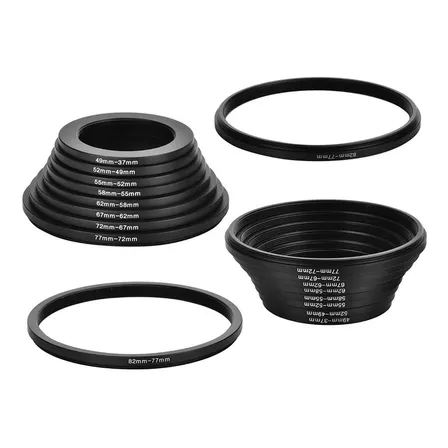 Anillo adaptador de filtro de 77 mm a 55 mm anillo adaptador de filtro de 77 mm a 55 mm para objetivo de cámara con rosca de filtro de 77 mm a 55 mm 