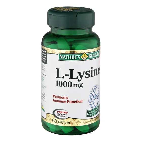 Suplemento Nature's Bounty L-lisina 1000 Mg 60 Tabletas X 3