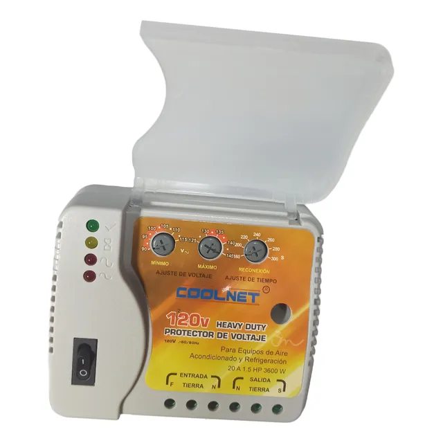 Protector De Voltaje Para Aire Acondicionado 120v 1.5hp 20a