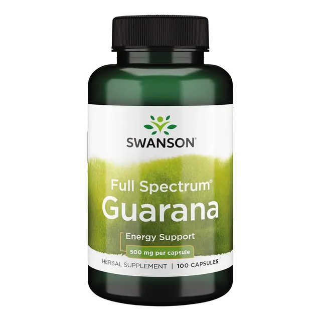 Guarana 500 Mg 100 Capsulas Swanson