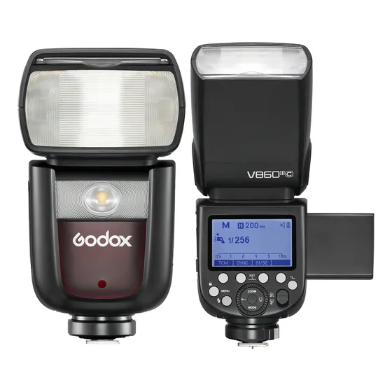 GODOX - Flash para cámara V860III-C para cámara Canon, 2.4G TTL 7.2V/2600mAh Li-Ion [actualizado] Speedlite Compatible con Canon 6D 7D 50D 60D 500D 550D 600D 650D 1000D 1100D 1DX 580EXII 5D Mark II