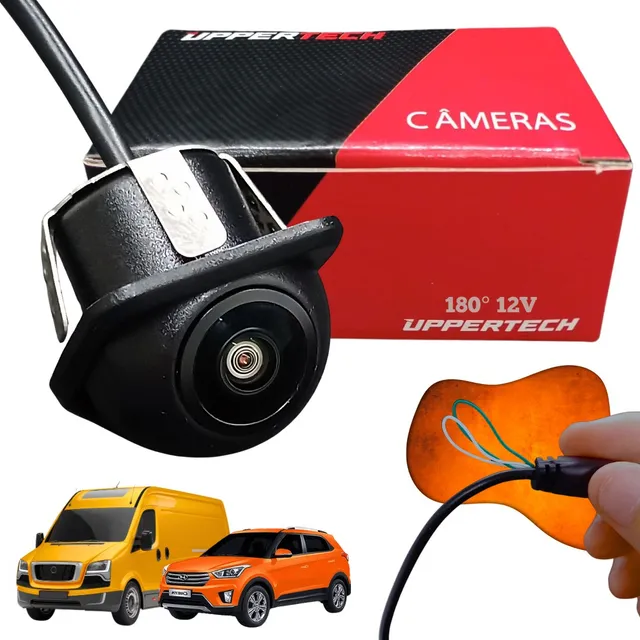 Camera Traseira Ré 180 Graus Tartaruga Visao Noturna 12v 