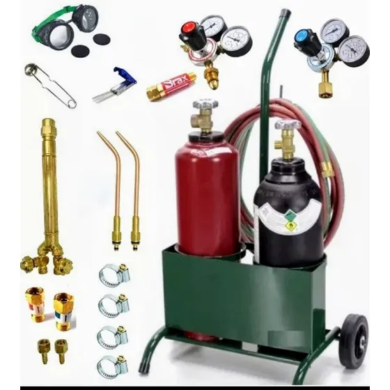 Conjunto De Solda Ppu - Maçarico Completo - Com Acessórios