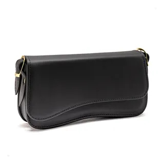 Bolsa Feminina Baguete De Ombro Aba Irregular Neutra Bolsa Feminina Baguete De Ombro Aba Irregular Neutra
