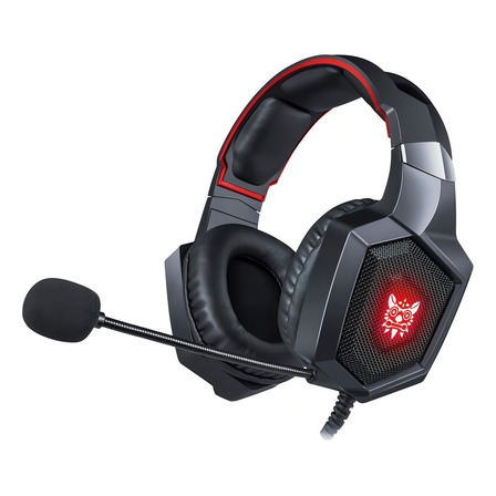 Fone De Ouvido Over-ear Gamer Onikuma K Onikuma K8 Preto E Vermelho Com Luz Led Fone De Ouvido Over-ear Gamer Onikuma K Onikuma K8 Preto E Vermelho Com Luz Led