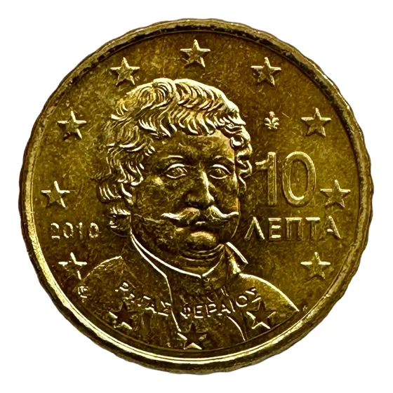 Grecia - 10 Euro Cents - Año 2010 - Km #211 - Fereos