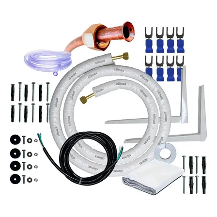 Kit Instalação Ar Inverter 9000/12000 Btus 5m Com Suporte