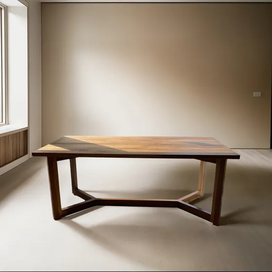 Mesa De Incienso Patas De Madera - Cod: M178 Marrón Claro Marrón Claro