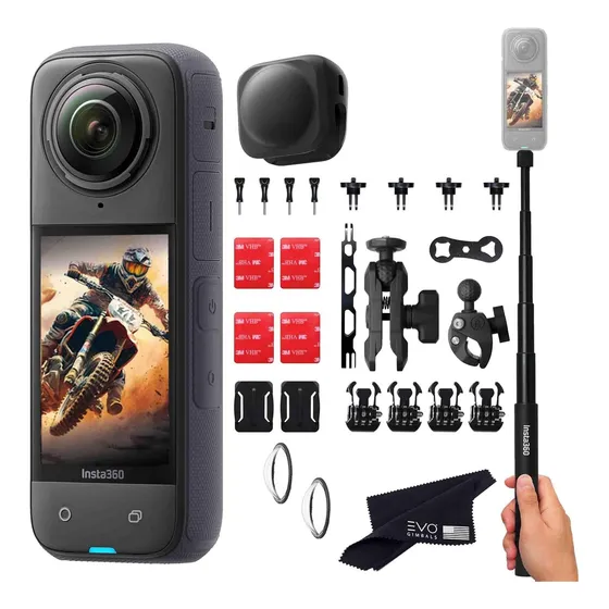 Camara 360 Grados 8k Impermeable 48mp Para Moto