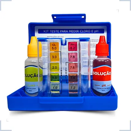Estojo De Teste Medidor Ph E Cloro Para Manutenção