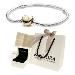 Pulsera Pandora Clásico Momentos 580728 Oro 14k 17-21