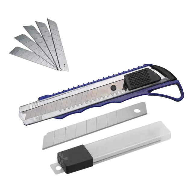 Estilete Profissional Tx-05 Galvanizado 18mm + Refil Lâminas
