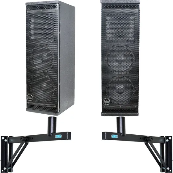 Par Line Array L6 Leacs 850wrms Ativa + Passiva + Suportes