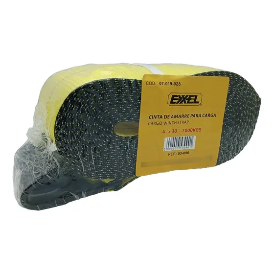 Cinta De Amarre Para Carga 4  X 30' - 7000kg / Exxel