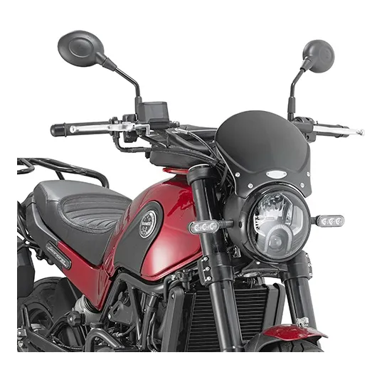 Cúpula Parabrisa Givi Aluminio Negro Benelli Leoncino 500