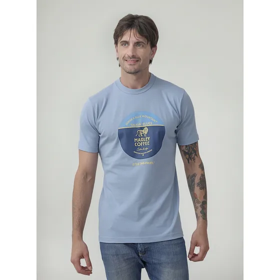Remera Hombre Estampada Marley Coffee Little Jahmaica