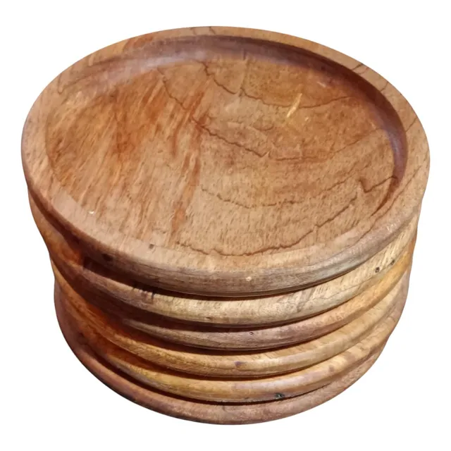 Platos De Madera Rusticos