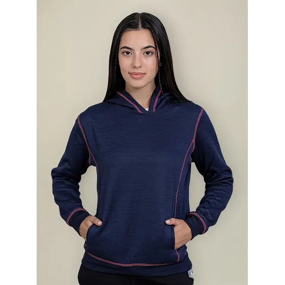 Buzo Frisado Cn Capucha Mujer High Strength Cameron Deportiv