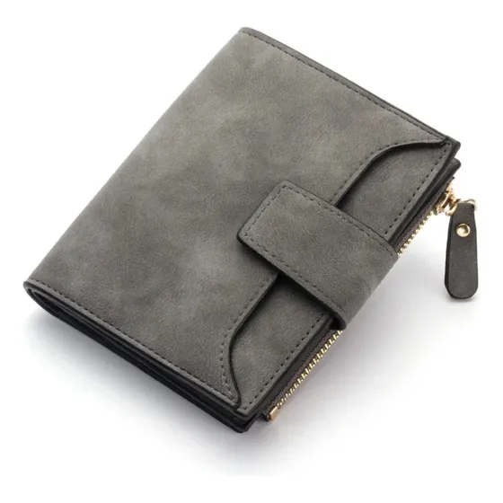 Billetera Tarjetero Unisex Tarjetero Cuero Nobuk Pu