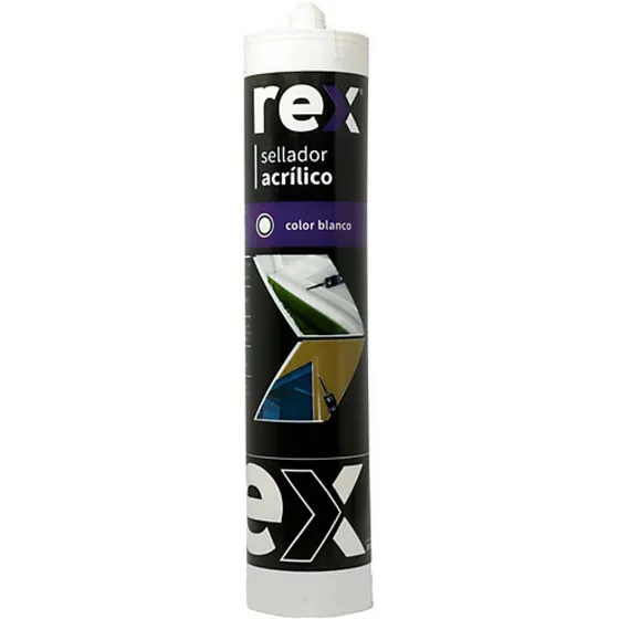 Sellador Acrilico Blanco 300ml Rex