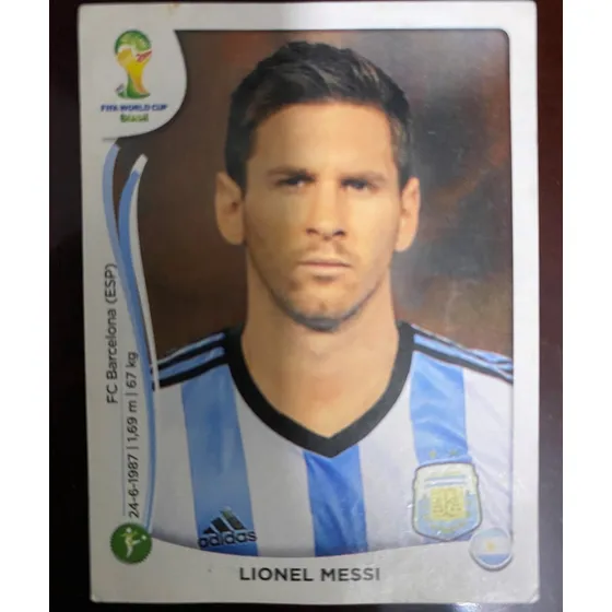 Lamina Album Panini Lionel Messi Brasil 2014 No 430
