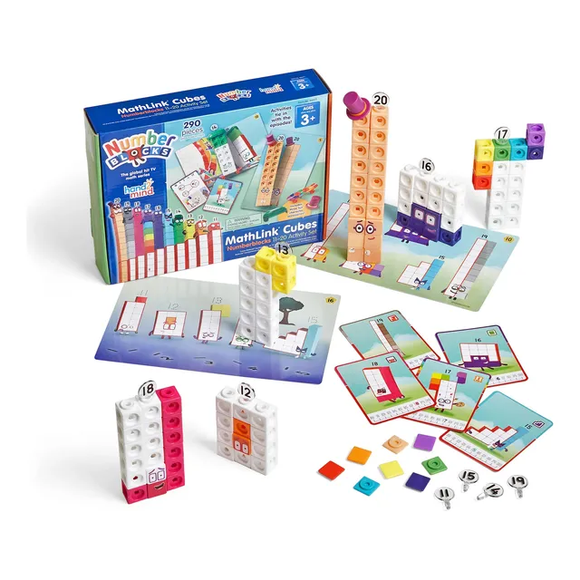 Numberblocks Set Cubos Educativos Matemáticas 11-20, 290 Pzs