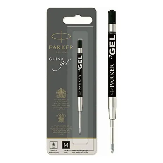 Parker Refills Repuesto Boligrafo Gel Tinta Negro Punto