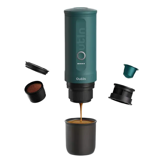 Máquina De Café Espresso Eléctrica Portátil Outin Nano Teal