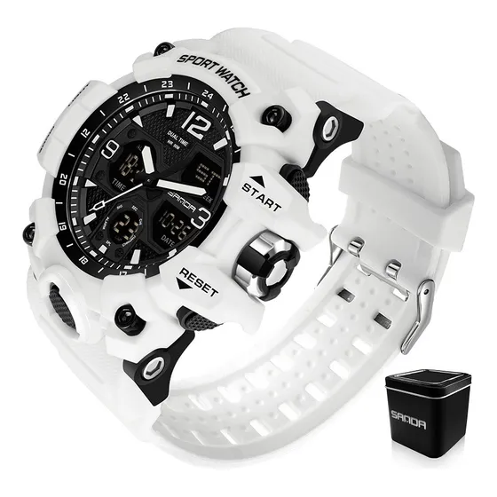 Reloj De Hombre Digital Analog Militar Deportiva Impermeable