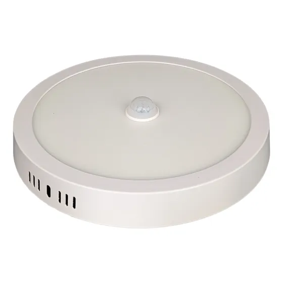Lámpara Sensor Movimiento Led De Sobreponer Redondo 18w Plus