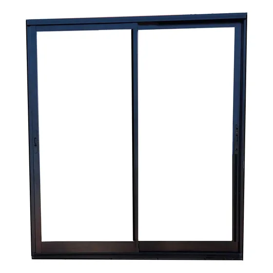 Puerta Balcón 2x2 Línea Modena Pesada Negro Directo Fábrica