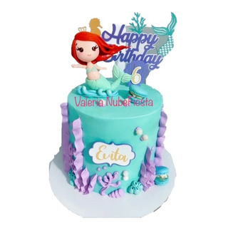 Cake Topper Sirena Sirenita Ariel Familia Pasta Francesa Cake Topper Sirena Sirenita Ariel Familia Pasta Francesa
