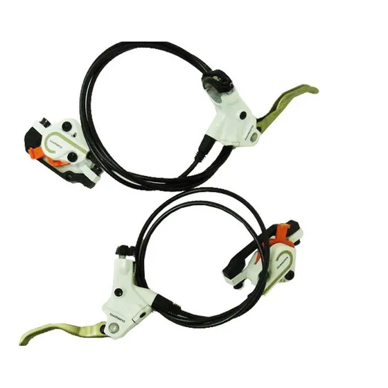 Jogo Freio A Disco Hidraulico Shimano Deore Br-m-575 Branco