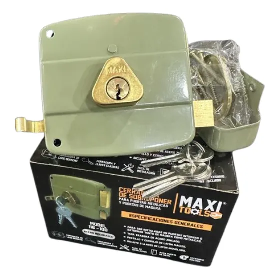 Cerradura Cuadrada Marca Maxi Tools. 116-100