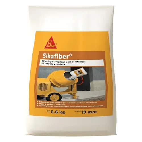 Sikafiber Fibra Sintetica Refuerzo Hormigon Mortero Sika