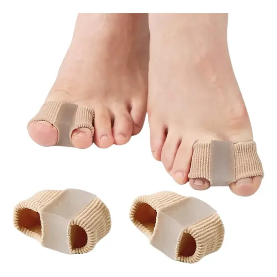Separador Dedo Pie Forro Gel Doble Bucle Corrector Juanete F Color Beige | Cuotas sin interés