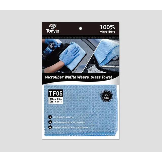 Paño Microfibra Para Limpiar Vidrios Wafle 40x40 380gr