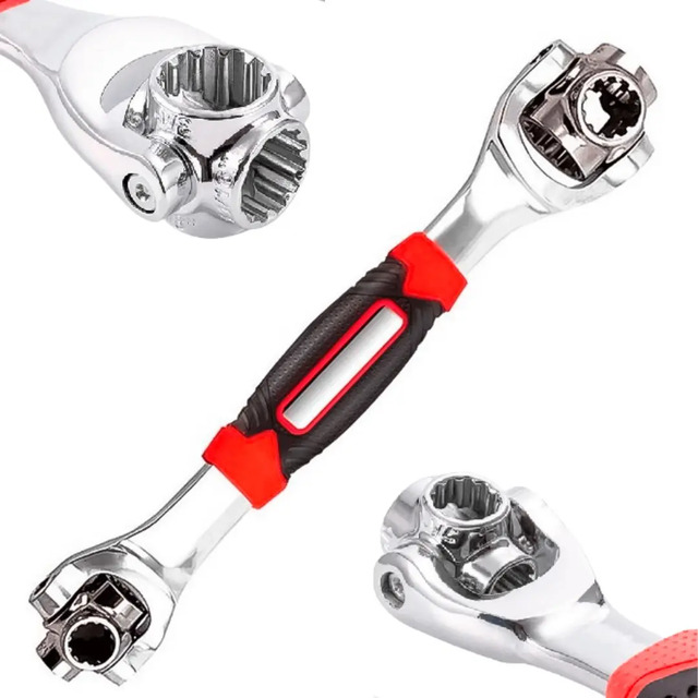 Chave Tigre Boca Universal 48 Em 1 Profissional 360º Graus Vermelho