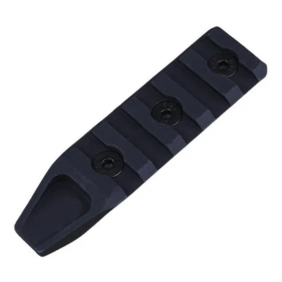 Trilho Keymod Em Alumínio (curto)  - Cor: Preto