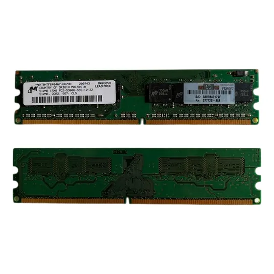 Memoria Micron 512mb Ddr2  667 Mhz Pc2 5300