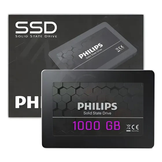 Disco Interno Solido Ssd 1000gb 2.5  Sata Philips Negro