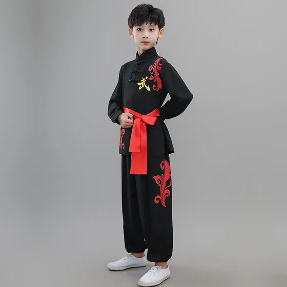L Camisa De Wushu Uniform For Niños, Camisa De Kung-fu