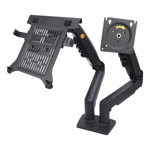 Pantalla De Escritorio Con Doble Brazo Y Portátil F160-fp Aj