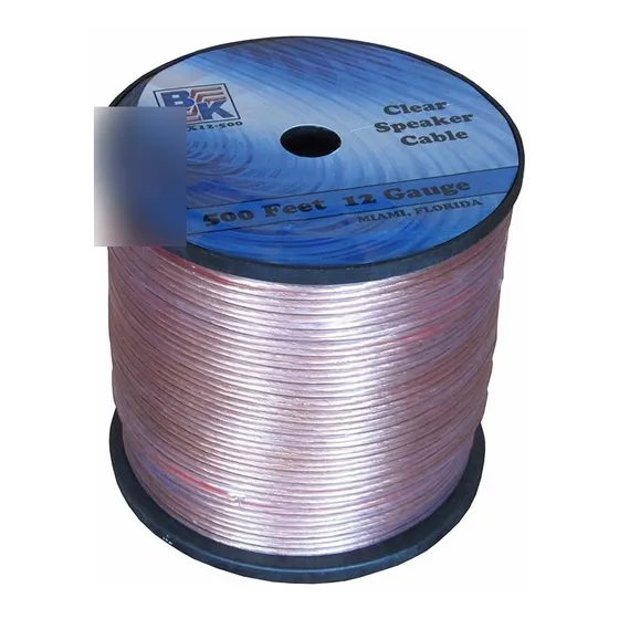 Bobina Rollo Cable Transparente P Parlantes 305 Mt X 0,8 Mm