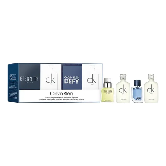 Perfume Ck One+ck One+eternity+defy Edt 10ml Set De 4 Pcs Volumen De La Unidad 10 Ml