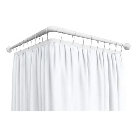 Barral Curvo Y Soporte Patagonia Home 80 Cm Aluminio