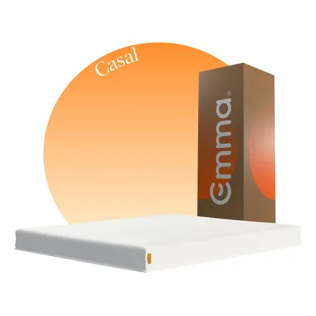 Colchão Casal Ortopédico 10 Anos De Emma One Cor Branco