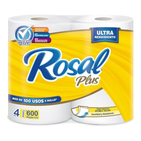 Papel Higiénico Rosal 600 Hojas - Tienda Física Y Envíos