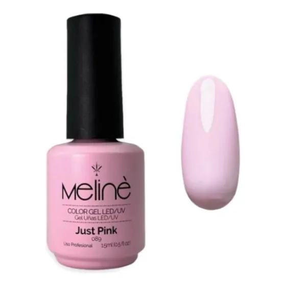 Meline Esmalte Semipermanente Gel Led/uv 089 Just Pink